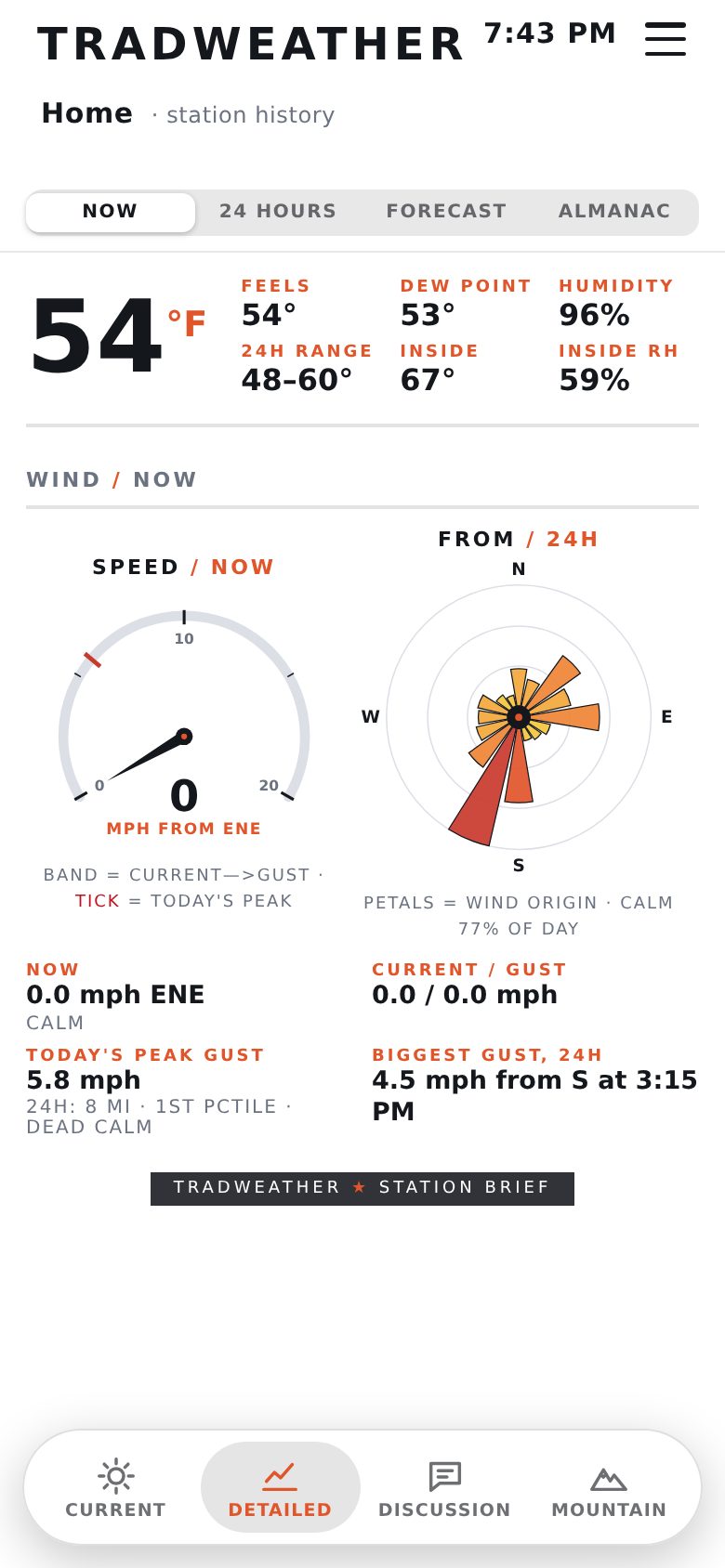 Detailed: wind gauge and wind rose